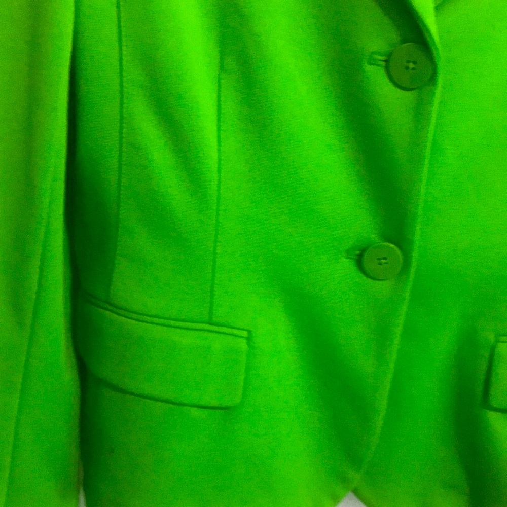 GAP Bright Green Women's Blazer - Picture 3 of 4